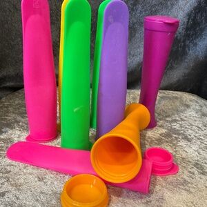 Set of 6 Colorful Silicone Popsicle Molds